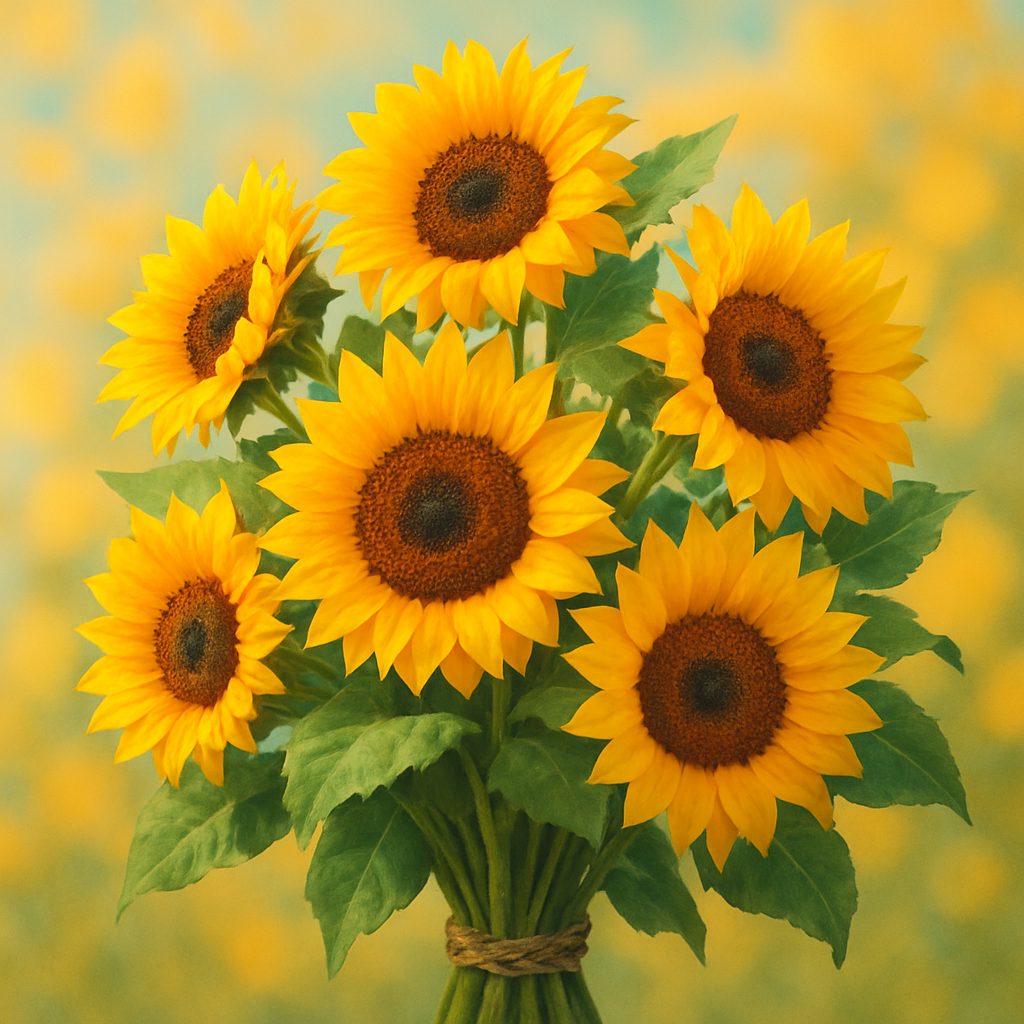 Bouquet di girasoli